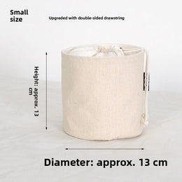 Women's Bag Inner  Basket Corduroy Bucket Bag Woven Drawstring Storage Pouch Versatile Household Organizer
