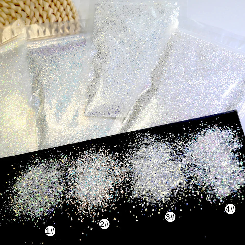 50g/Bag Halloween Luminous Nail Glitter Sequins Glow-In-Dark Phosphor Nail Flakes LongLasting Fluorescent Manicure Sequins 12.25