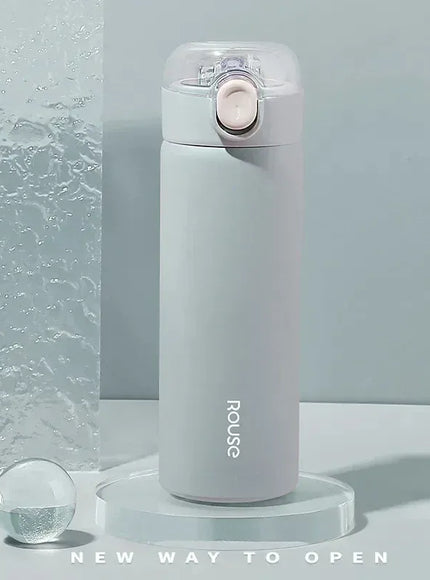 380ml Stainless Steel Vacuum Flask Straw