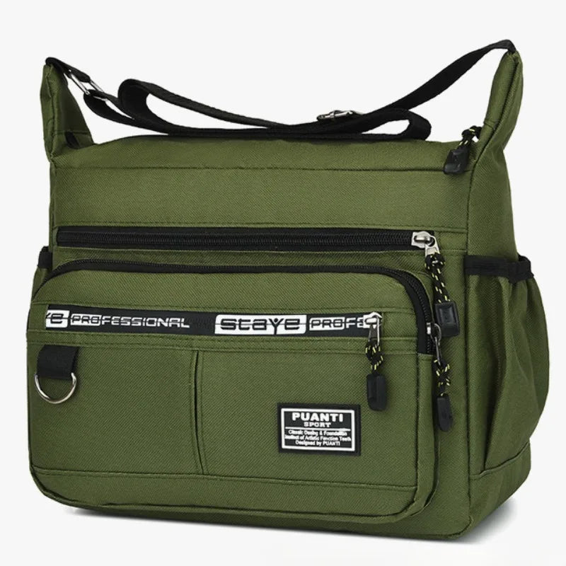 Mens Messenger Bag Crossbody Shoulder Bags Men Small Sling Pack for Work Business Waterproof Oxford Packs Satchel Purse