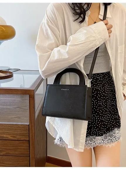 Women's Solid Color Handbag – High-quality Texture