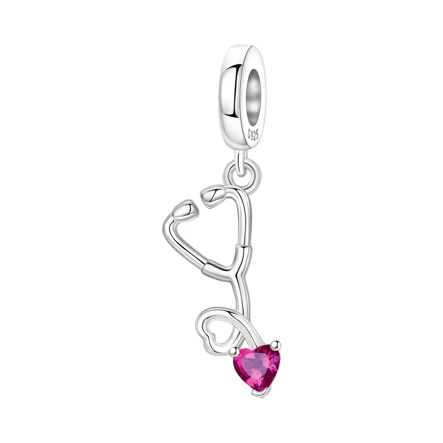 Original Charms Beads 925 Sterling Silver Zircon LOVE Winged Protect Heart Pendant For DIY Necklace Bracelet Fine Jewellery Gift