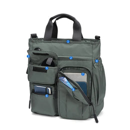 Mens Business Messenger Bag Laptop Shoulder Bag Multifunctional Computer Work Office Bag Waterproof Briefcases Travel Handbag