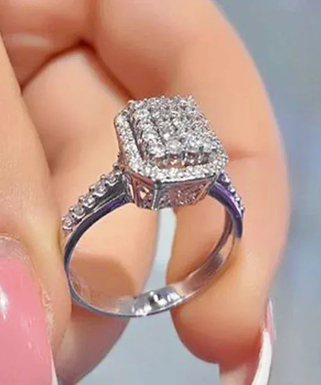 Kissicon Ne'w Bling Wedding Ring – Square