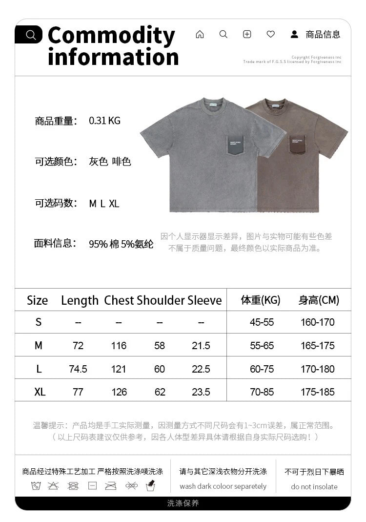 2044ss Summer Men T Shirts Women Unisex Streetwear Tee Retro Casual Cotton Embroidered T shirt Tee Gray