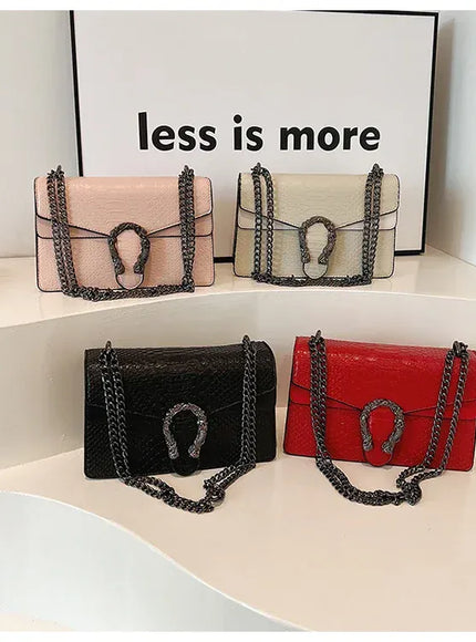 Estilo Moda Corrente Para Mulheres Cobra Padr O Crossbody