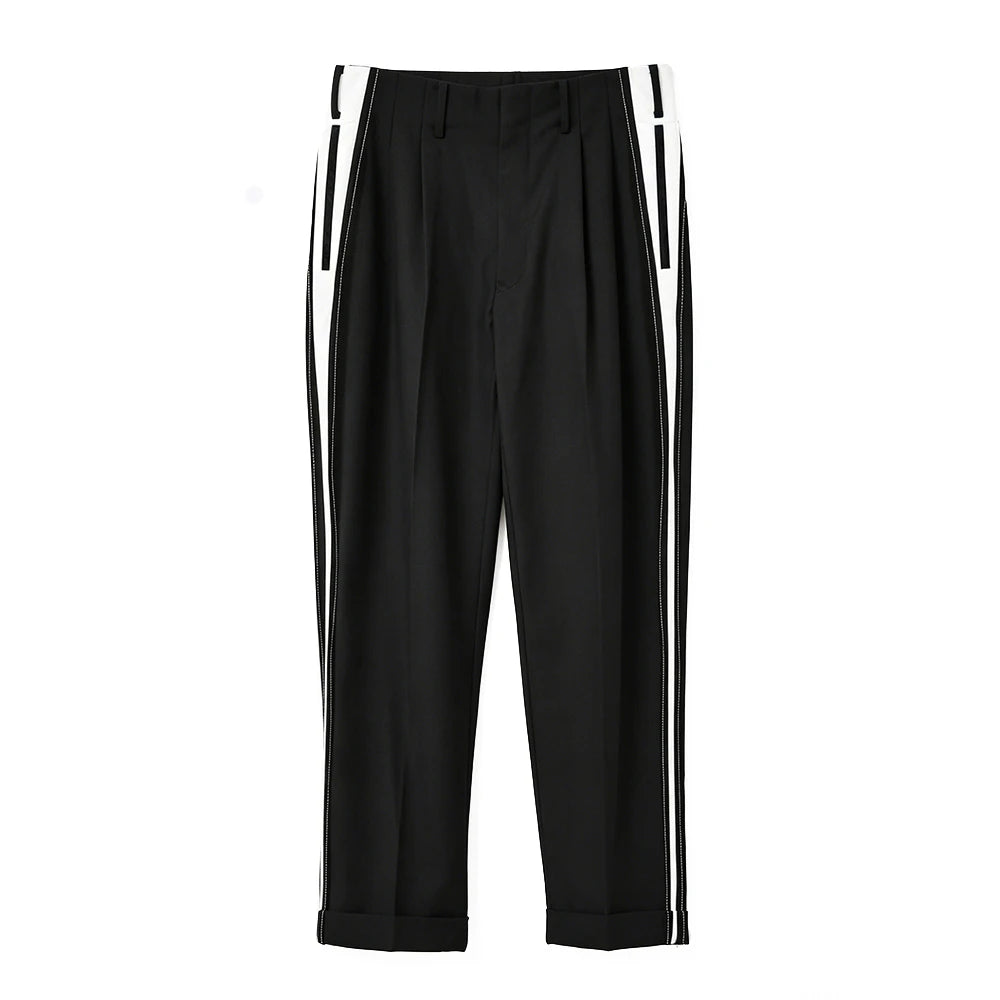 2026 Spring Summer Color Block Spliced Men Business Straight Pants Color Block Spliced  Straight Leg Men Business Pants