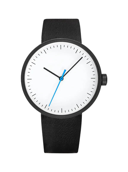 KissIcon UTHAI Couple Leather Strap Quartz Wristwatch Trendy
