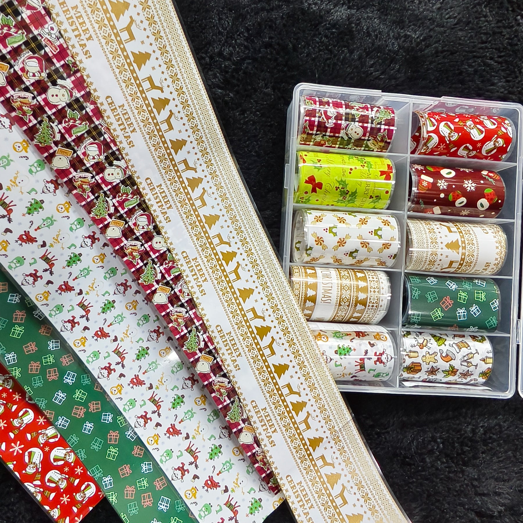 10Rolls Halloween  Christmas  Easter Nail Foils Transfer Paper  Nail Art Stickers   Decal  Nails Decoration