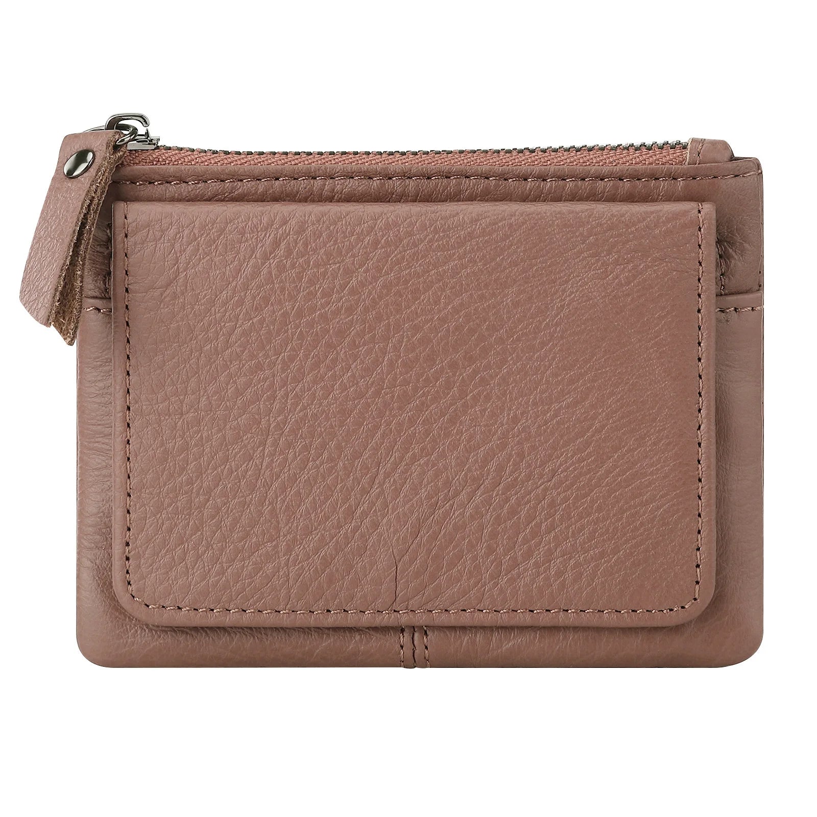 New Cow Leather Women's And Men's Card Bag Coin Purse Slim Credit Card Holder Wallet For Men and Women ID Card Pocket