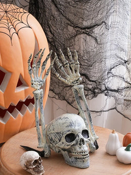 Halloween Decorations Scary Props Realistic Skeleton Skull & Hands Halloween Home Decor Yard Prank Festivals Party Supplies