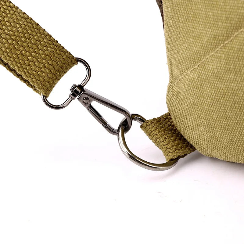 Small Mens Backpack Canvas Casual Backpacks for Men 2025 Mini Male School Bag Rucksack Man Multi-function Crossbody Bag Travel