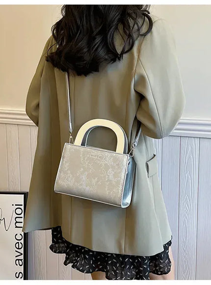 Women's Solid Color Handbag – High-quality Texture