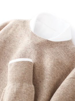 100% Merino Wool Sweater Man O-neck Basic Wool Pullover Autumn Winter Long Sleeve Soft Warm Jumper Smart Casual Knit Popular Top