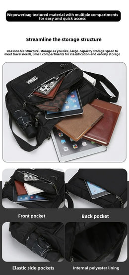 2026 Men's Messenger Bag Crossbody Shoulder Bags Men Small Sling Pack For Work Business Waterproof Oxford Packs Satchel Purse