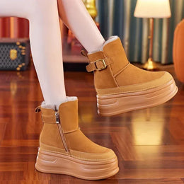 KissICON Winter Outdoors New 2025 High Quality Suede Platform