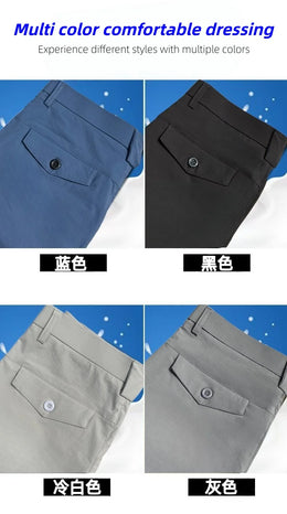 Men's Golf Pants, Summer Sweat-Absorbing Breathable Golf Trousers