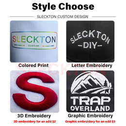 SLECKTON Custom Logo Retro Baseball Cap for Men and Women DIY Design Letter Embroidery Hat Customize Cap Graphic Print Wholesale