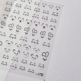 Cute Halloween 5D Nail Art Sticker Ghosts Spooky Spider Webs Evil Pumpkin Faces Festive Balloons Floral Stars Fun Scary Decals