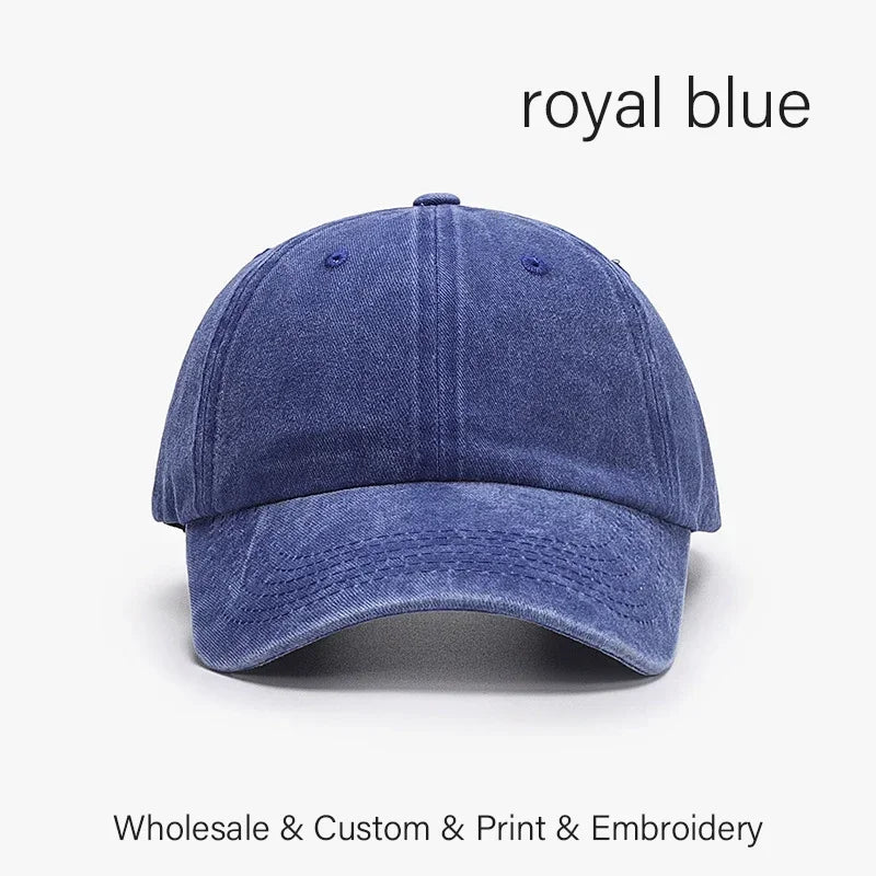 SLECKTON Custom Logo Retro Baseball Cap for Men and Women DIY Design Letter Embroidery Hat Customize Cap Graphic Print Wholesale