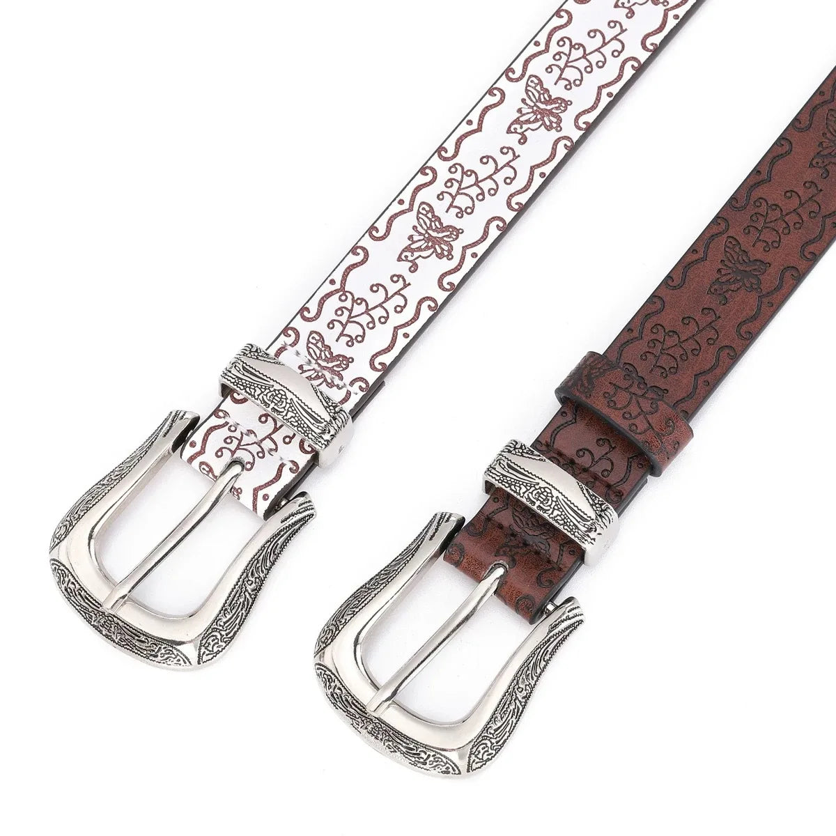 Women Belts For Jeans Dresses Pants Ladies Leather Waist Belt with Gold Buckle