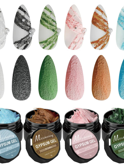 KissIcon 6 Color Acrylic Carving Gel Nail Polish