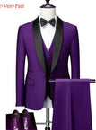 Purple 3pcs Set / XXXL