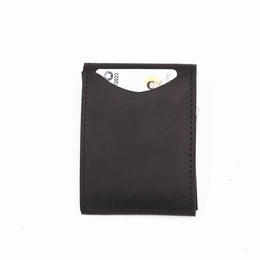 Genuine Leather Wallet For Men Male Real Cowhide Short Slim Minimalist Men's Cash Wallet Credit Card Holder With Flap Closure