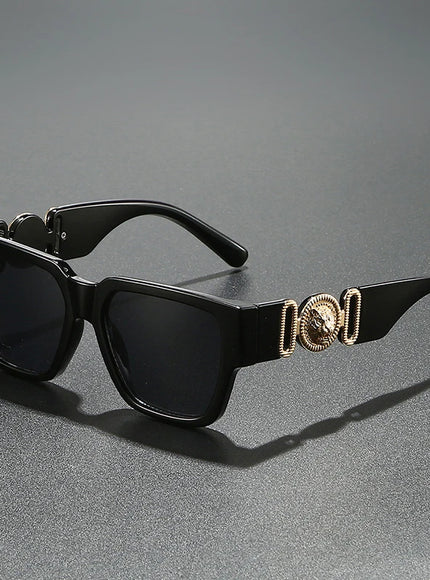 Vintage Square Leopard Sunglasses
