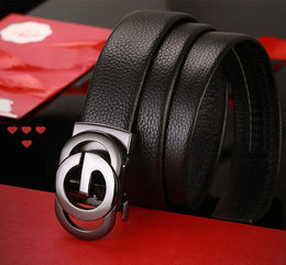 Men's Belt Automatic Buckle Belt Fashion Business Belt for Male Good Gifts for Men
