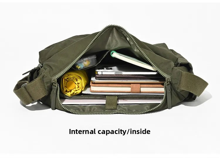 2026 NEW Top Quality Thickened Casual Messenger Bag, Single Shoulder Large Capacity Laptop Multi Pocket Sports Bag for Men Women