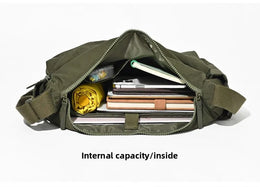 2026 NEW Top Quality Thickened Casual Messenger Bag, Single Shoulder Large Capacity Laptop Multi Pocket Sports Bag for Men Women