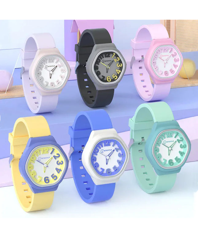 KissICON Uthai C14 Kids Digital Watch Waterproof Quiet For