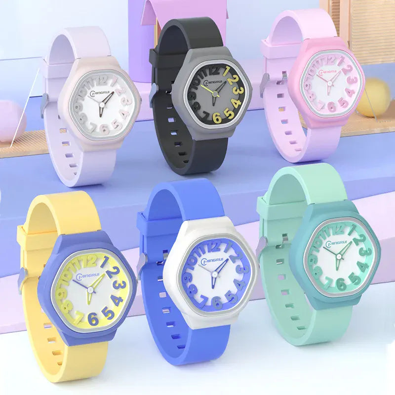 KissICON Uthai C14 Kids Digital Watch Waterproof Quiet For