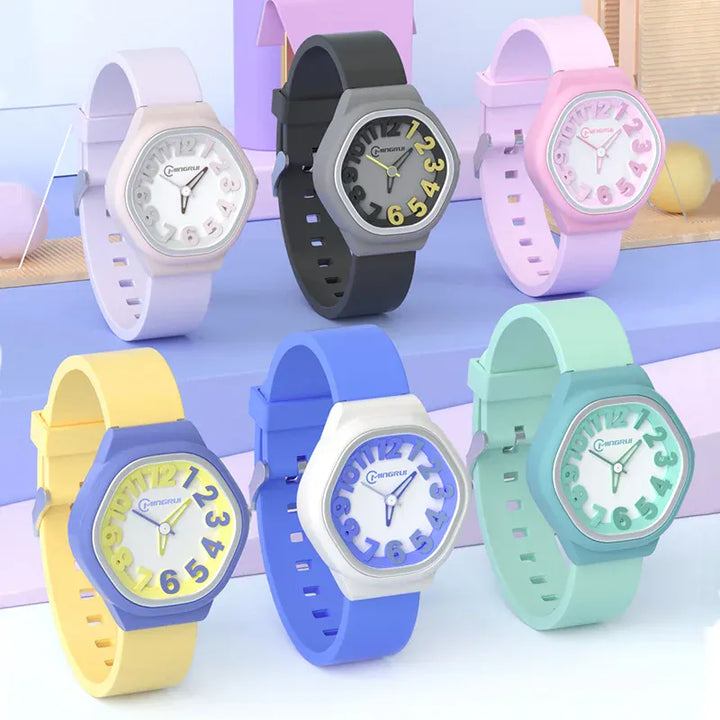 Uthai C14 Kids Digital Watch Waterproof Quiet For