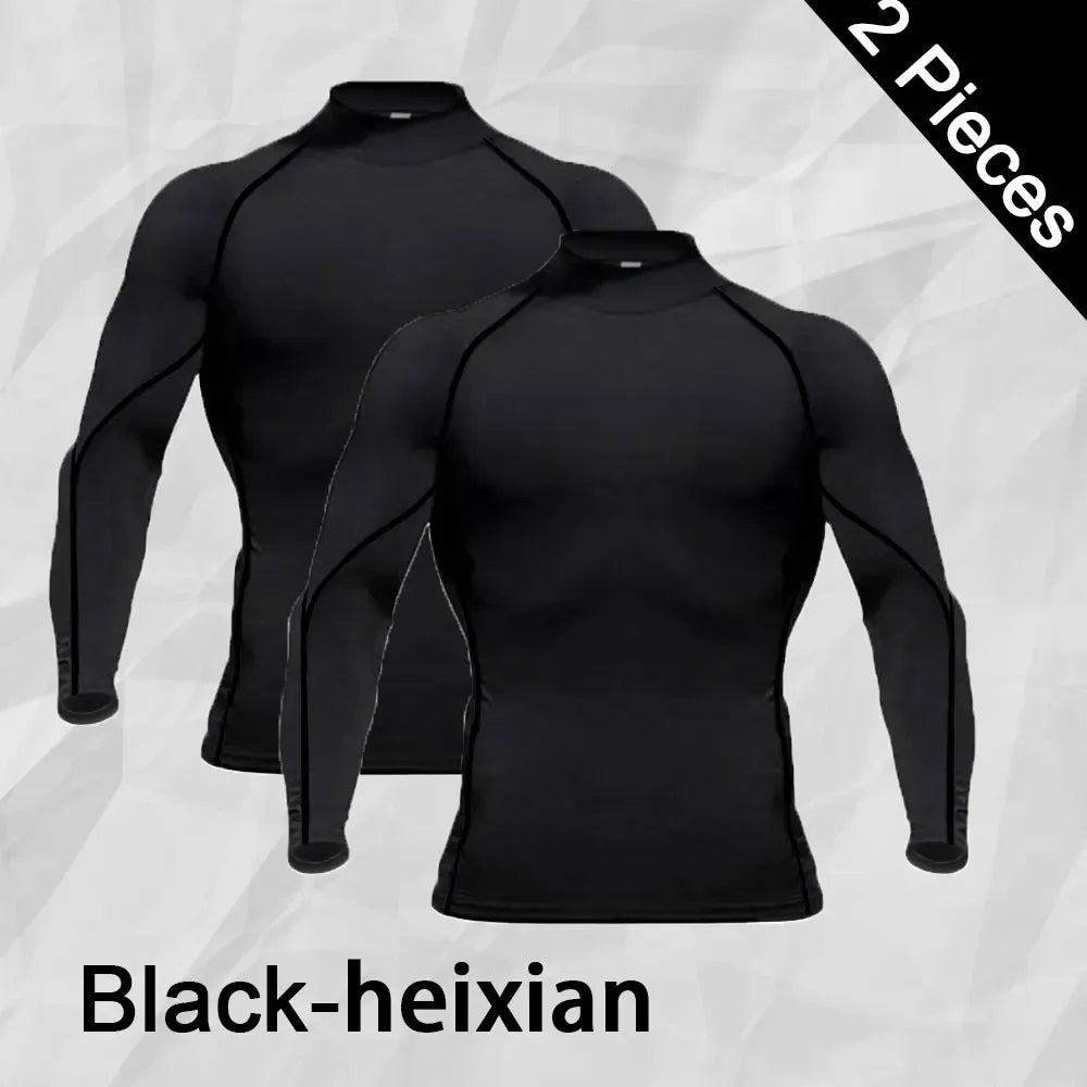 Men Workout Long Sleeve T- shirt Spring Autumn Gym Running Sport Men's T-shirts Fitness Sportswear Outdoor Tops For Men Clothes