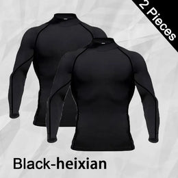 Men Workout Long Sleeve T- shirt Spring Autumn Gym Running Sport Men's T-shirts Fitness Sportswear Outdoor Tops For Men Clothes