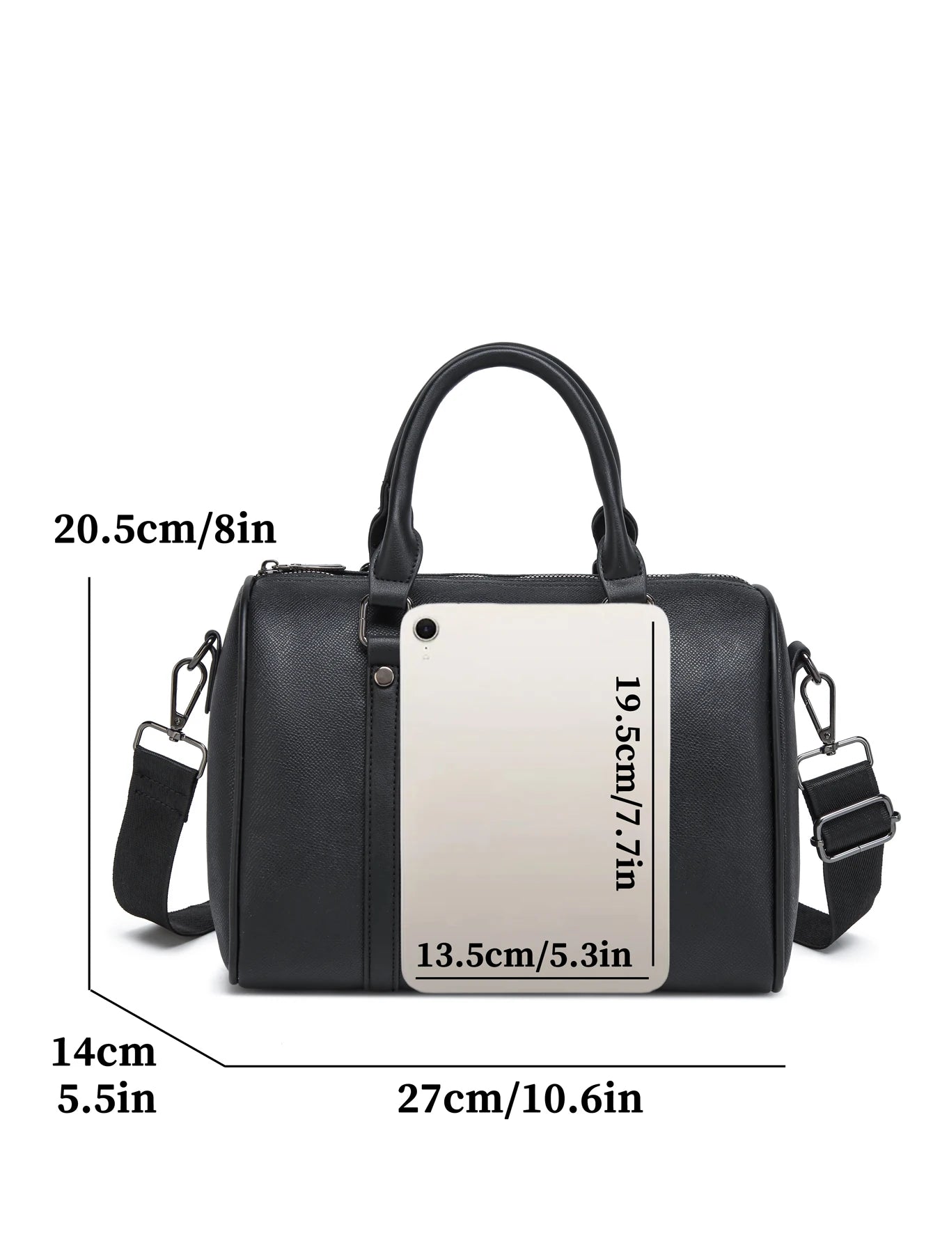 Men's Crossbody Bag - Black Sling Bag for Men, Large Capacity Shoulder Bag, Stylish Multifunctional Handbag, Casual Commuter Bag