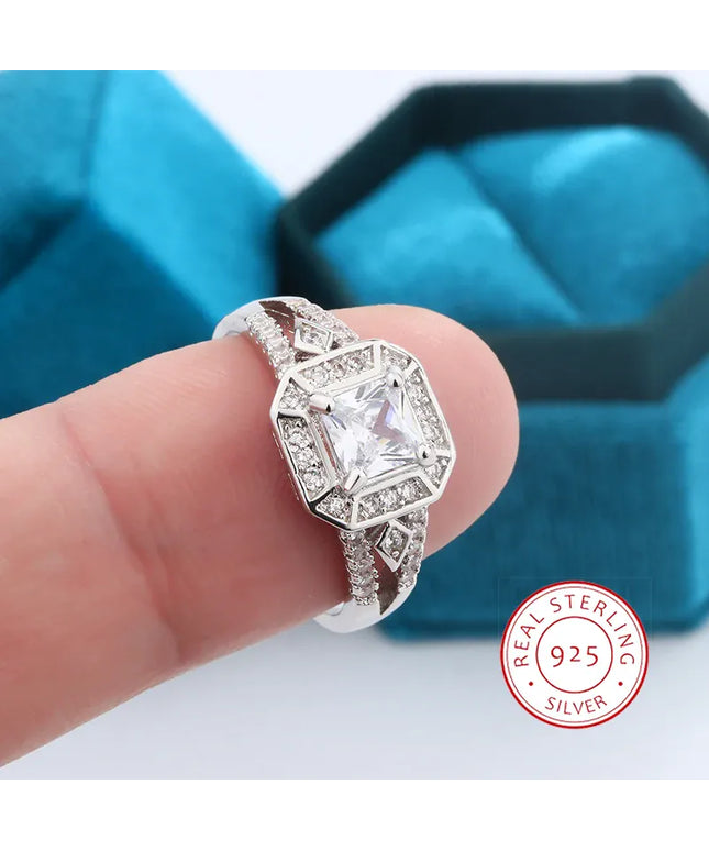 KissICON 10 KissIcon 925 Silver Plated Hip Hop Diamond Ring - Punk Gift