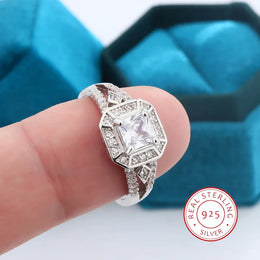 KissICON 10 KissIcon 925 Silver Plated Hip Hop Diamond Ring - Punk Gift
