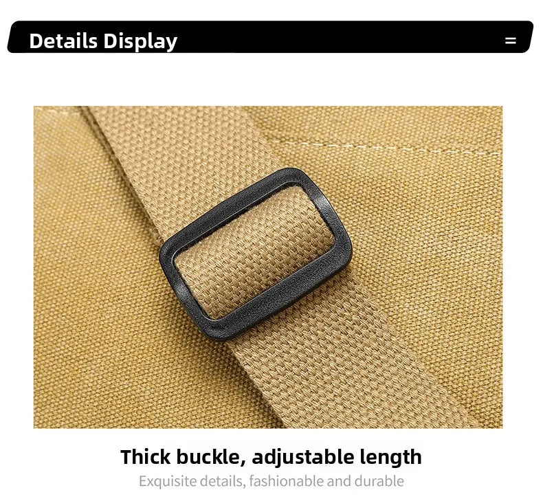 Men's Casual Crossbody Bag Large Capacity Single Shoulder Bag Commuter Mailman Bag Lightweight Leisure Backpack for Business