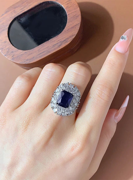 KissIcon 2025 Fashion Adjustable Zircon Ring - Open Band