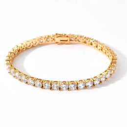 D VVS1 Moissanite Tennis Bracelet Original s925 Sterling Silver Plated 18k White Gold with GRA Necklace for Women Man