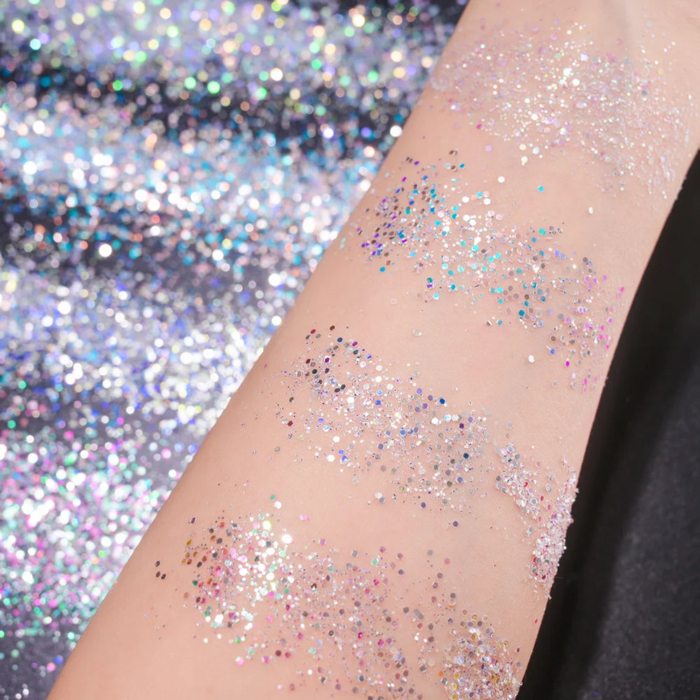 50g/Bag Halloween Luminous Nail Glitter Sequins Glow-In-Dark Phosphor Nail Flakes LongLasting Fluorescent Manicure Sequins 12.25