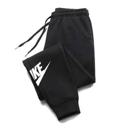 KissICON LQQ419 / XXL Men's printed pants, autumn and winter men's and women's running pants, sportswear and casual pants, fitness and gym sportswear