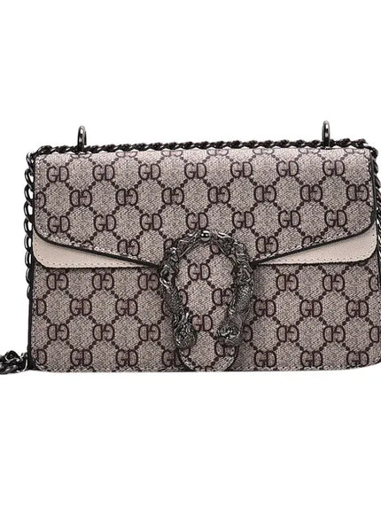 Dionysus Women's Print Shoulder Slung Bags Chain Bag