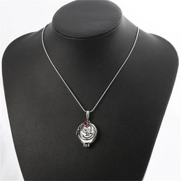 KissICON Antique Silver / 45cm Movie The Vampire Diaries Necklace Elena Gilbert Fashion Vervain Verbena Pendant Jewelry Men Women Christmas Party Gifts