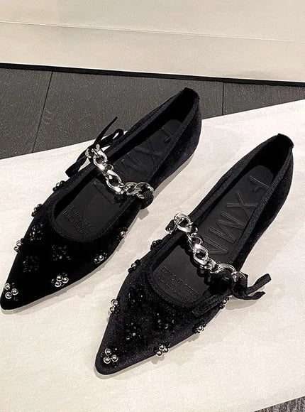 Flat Shoes Women French Mary Jane Shoes Women
