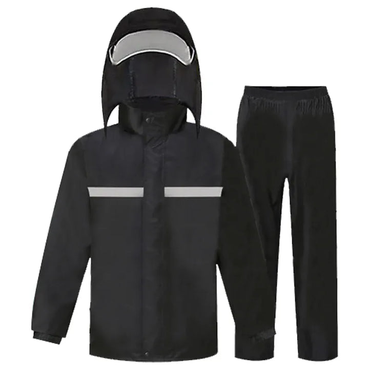 Reflective Motorcycle Rain Suit Full Body Storm Protection