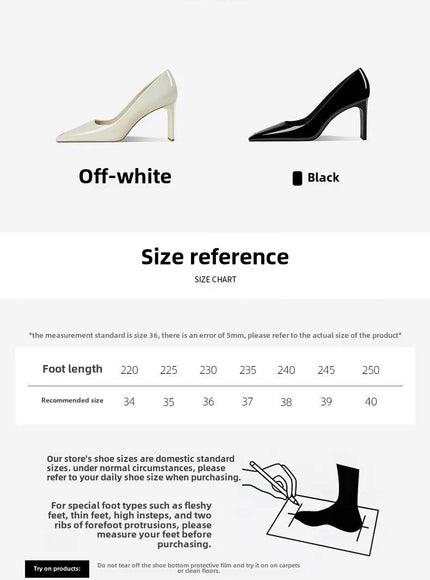Women Heel Solid Leather Popular Ladies Working Pumps